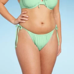 Women's Side-Tie Low-Rise High Leg Adjustable Lurex Bikini Bottom - Wild Fable™ -Wild Fable Store GUEST 03da585c 0255 4409 8704 571a861ba24c