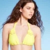 Women's Macrame Detail Triangle Bikini Top - Wild Fable™ Yellow 1 Women's Macrame Detail Triangle Bikini Top - Wild Fable™ Yellow -Wild Fable Store GUEST 05fc40f6 8edd 4643 9337 cf4b9a6e648b