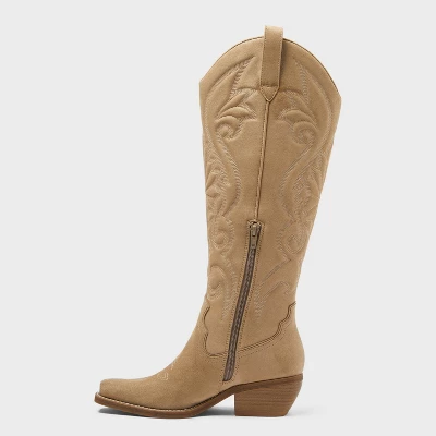 Women’s Kenzie Tall Western Boots With Memory Foam Insole – Wild Fable™ 3 Women’s Kenzie Tall Western Boots With Memory Foam Insole – Wild Fable™