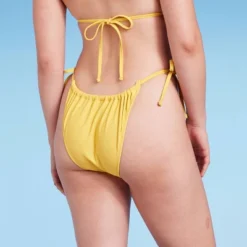 Women's Side-Tie Ultra High Leg Adjustable Coverage Bikini Bottom - Wild Fable™ Yellow 16 Women's Side-Tie Ultra High Leg Adjustable Coverage Bikini Bottom - Wild Fable™ Yellow -Wild Fable Store GUEST 0760c704 042b 4747 a2aa 79d80eb73699