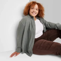 Women's Oversized Button-Down Flannel Shirt - Wild Fable™ Plaid 16 Women's Oversized Button-Down Flannel Shirt - Wild Fable™ Plaid -Wild Fable Store GUEST 07e9cd0b 4985 4f8b ac23 d98b103ae612