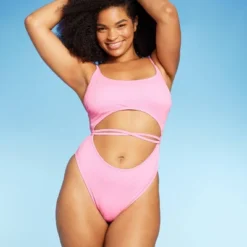 Women's Wrap Cut Out Extra Cheeky One Piece Swimsuit - Wild Fable™ 12 Women's Wrap Cut Out Extra Cheeky One Piece Swimsuit - Wild Fable™ -Wild Fable Store GUEST 080d9120 6a5a 42b2 bb8a 52e286a18e3a