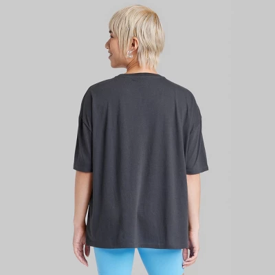 Women's Oversized Eye Graphic T-Shirt - Wild Fable™ Black 4 Women's Oversized Eye Graphic T-Shirt - Wild Fable™ Black - Image 2