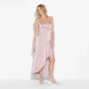 Women's Satin Asymmetrical Maxi A-Line Dress - Wild Fable™
