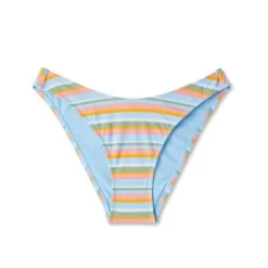 Women's High Leg Cheeky Bikini Bottom - Wild Fable™ Multi Lurex Striped -Wild Fable Store GUEST 11a8361c 7c73 464e 9fb9 7274d1b80ab9