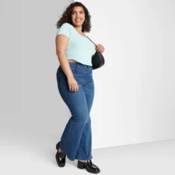Women's High-Rise Flare Jeans - Wild Fable™ Dark Blue Wash -Wild Fable Store GUEST 1ca76bba fc19 412b ad5f 829bd6fb1442
