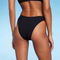 Women's Pucker Textured Extra Cheeky Extra High Leg Bikini Bottom - Wild Fable™