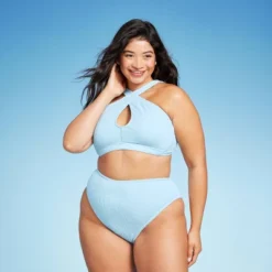 Women's Cross Front Pucker Textured Halter Bikini Top - Wild Fable™ 19 Women's Cross Front Pucker Textured Halter Bikini Top - Wild Fable™ -Wild Fable Store GUEST 1d6f210f 5471 4bb2 8845 3c6d35aa290b