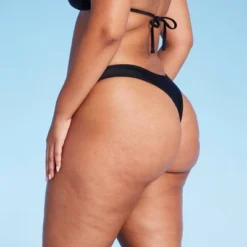 Women's Scoop Front Extra High Leg Thong Bikini Bottom - Wild Fable™ Black 10 Women's Scoop Front Extra High Leg Thong Bikini Bottom - Wild Fable™ Black -Wild Fable Store GUEST 2366aa18 d171 4622 a3cd b814f337b15d