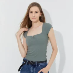 Women's Cap Sleeve Square Neck Rosette Top - Wild Fable™ Sage Green 7 Women's Cap Sleeve Square Neck Rosette Top - Wild Fable™ Sage Green -Wild Fable Store GUEST 2614ff2a 3e71 41d9 9e3a 6a94d1e20275