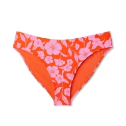 Women's Low-Rise Hipster Bikini Bottom - Wild Fable™ Orange/Pink Tropical Print -Wild Fable Store GUEST 274f51c3 c77e 4b99 ac6c 841b5a6aaefd