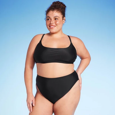 Women's Cheeky High Waist High Leg Bikini Bottom - Wild Fable™ Black 4 Women's Cheeky High Waist High Leg Bikini Bottom - Wild Fable™ Black - Image 2