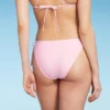 Women's Side-Tie Scoop Front High Leg Cheeky Bikini Bottom - Wild Fable™ Light Pink Lurex -Wild Fable Store GUEST 2791c505 746b 4405 bac3 327ae705d531
