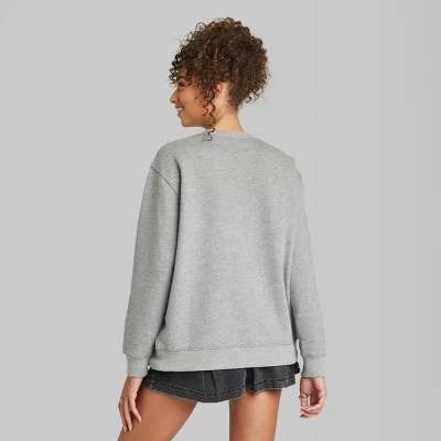 Women's Oversized Dream State Graphic Sweatshirt - Wild Fable™ Heather Gray 4 Women's Oversized Dream State Graphic Sweatshirt - Wild Fable™ Heather Gray - Image 2