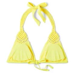 Women's Macrame Detail Triangle Bikini Top - Wild Fable™ Yellow 12 Women's Macrame Detail Triangle Bikini Top - Wild Fable™ Yellow -Wild Fable Store GUEST 2993163f 84d5 494c 82fb 6f3a06690dc9