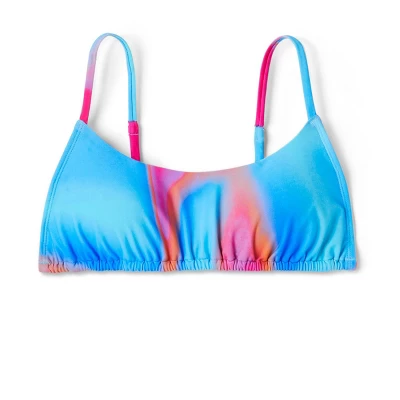 Women's Tunnel Front Bralette Bikini Top - Wild Fable™ Blue Marble Print 7 Women's Tunnel Front Bralette Bikini Top - Wild Fable™ Blue Marble Print - Image 5