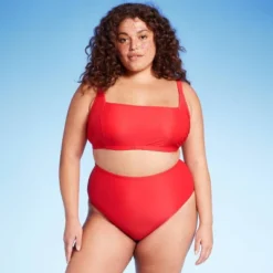 Women's High Waist Cheeky Bikini Bottom - Wild Fable™ Red -Wild Fable Store GUEST 2c44cea2 463b 4de8 977e 5f22f5a54fa3