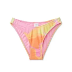 Women's High Leg Cheeky Bikini Bottom - Wild Fable™ Pink/Orange/Yellow Tie-Dye -Wild Fable Store GUEST 2eb6e4ac 3271 42cd b642 ddc1d5328c72