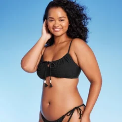 Women's Crochet Tie-Front Bralette Bikini Top - Wild Fable™ -Wild Fable Store GUEST 30a4b4b6 4b8d 446b 8642 53366a3b2dda