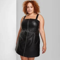 Women's Faux Leather Zip Front Mini Pinafore Dress - Wild Fable™ 8 Women's Faux Leather Zip Front Mini Pinafore Dress - Wild Fable™ -Wild Fable Store GUEST 312c92c0 f7ab 4736 884b 2d91f532d4ee