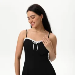 Women's Bow Ruffle Mini Dress - Wild Fable™ Black -Wild Fable Store GUEST 33e9dfb2 90d3 417e bb14 19ed2c090cee