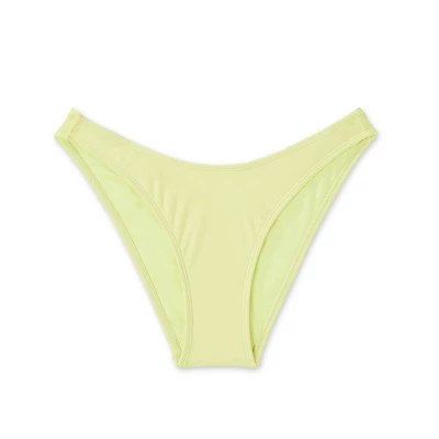 Women's High Leg Cheeky Bikini Bottom - Wild Fable™ Light Yellow 7 Women's High Leg Cheeky Bikini Bottom - Wild Fable™ Light Yellow - Image 5