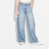 Women's Mid-Rise Wide Leg Cargo Baggy Jeans - Wild Fable™ -Wild Fable Store GUEST 4027bf5a c3f5 4f60 8ba6 b747f9fabcb5
