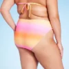 Women's Low-Rise Cheeky High Leg Bikini Bottom - Wild Fable™ Pink/Yellow Ombre Print 2 Women's Low-Rise Cheeky High Leg Bikini Bottom - Wild Fable™ Pink/Yellow Ombre Print -Wild Fable Store GUEST 40cabaec 2a3e 456f 87e8 9cb81861e2e9