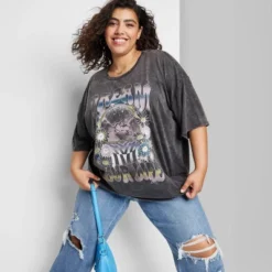 Women's Elbow Sleeve Oversized Graphic T-Shirt - Wild Fable™ 11 Women's Elbow Sleeve Oversized Graphic T-Shirt - Wild Fable™ -Wild Fable Store GUEST 413c5ea4 8133 4cdc b1f7 5baf2932199f