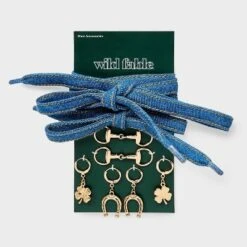 Denim Shoelace And Shoe Charm Set - Wild Fable™ Gold 5 Denim Shoelace And Shoe Charm Set - Wild Fable™ Gold -Wild Fable Store GUEST 4199af6e ef04 4652 b15f a86df64d4c73