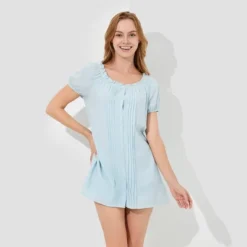Women's Puff Cap Sleeve Mini A-Line Dress - Wild Fable™ -Wild Fable Store GUEST 41a4560d 0e93 44fe a2b5 2a59b975f031