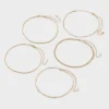Chain Choker Necklace Set 5pc - Wild Fable™ Gold: Lobster Claw Clasp, Recycled Zinc, 12" Length 2 Chain Choker Necklace Set 5pc - Wild Fable™ Gold: Lobster Claw Clasp, Recycled Zinc, 12" Length -Wild Fable Store GUEST 430efbfb 2331 4663 a204 346f5237e1b0