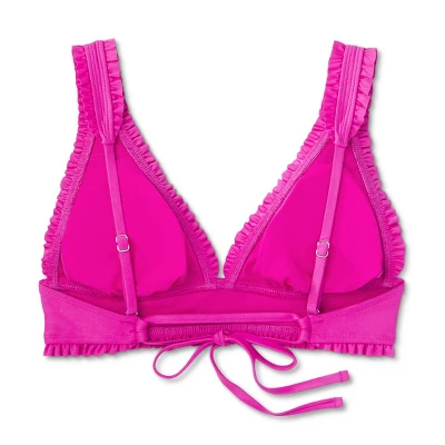 Women's Smocked Detail Longline Bikini Top - Wild Fable™ Purple 8 Women's Smocked Detail Longline Bikini Top - Wild Fable™ Purple - Image 6