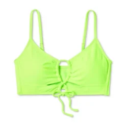 Women's Lace-Up Longline Bikini Top - Wild Fable™ Neon Green -Wild Fable Store GUEST 45b05a28 9ca1 4419 8ce9 de21ec09eabc