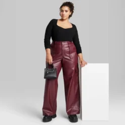 Women's High-Rise Straight Leg Faux Leather Cargo Pants - Wild Fable™ -Wild Fable Store GUEST 45f2e669 18fe 42ef a5c5 6f85d7257550