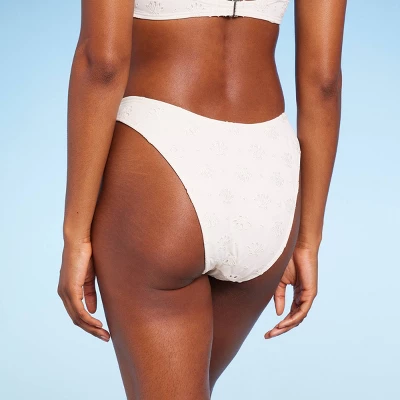 Women's Pointelle V-Front Extra Cheeky Extra High Leg Bikini Bottom - Wild Fable™ 3 Women's Pointelle V-Front Extra Cheeky Extra High Leg Bikini Bottom - Wild Fable™