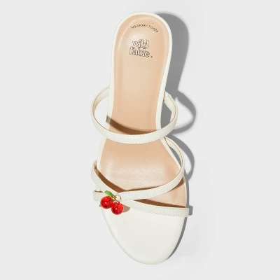 Women's Brodie Charm Strappy Heels With Memory Foam Insole - Wild Fable™ Ivory 4 Women's Brodie Charm Strappy Heels With Memory Foam Insole - Wild Fable™ Ivory - Image 2