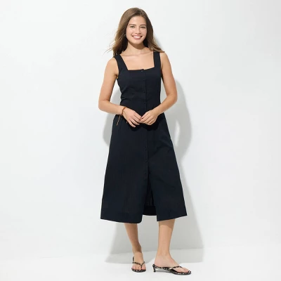 Women's Button-Front Midi Dress - Wild Fable™ 3 Women's Button-Front Midi Dress - Wild Fable™