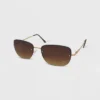 Women's Rimless Metal Oval Sunglasses - Wild Fable™ Brown -Wild Fable Store GUEST 4972dd52 29c6 4095 b6a9 b33a7e5de746