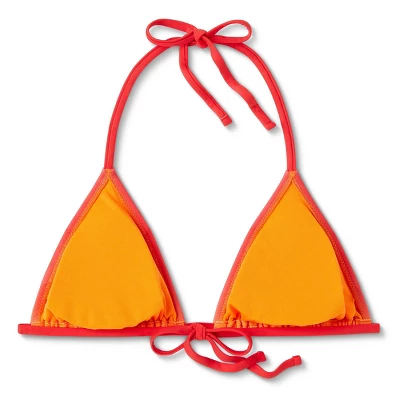 Women's Triangle Bikini Top - Wild Fable™ Orange Ombre Print 8 Women's Triangle Bikini Top - Wild Fable™ Orange Ombre Print - Image 6