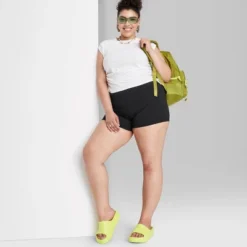 Women's High-Rise Shortie Bike Shorts - Wild Fable™ -Wild Fable Store GUEST 4f386c38 65b1 4336 8354 e69041f5626e