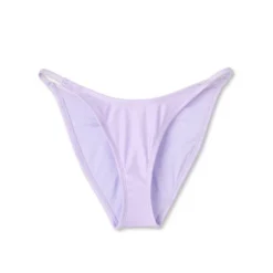 Women's Side Tab High Leg Cheeky Bikini Bottom - Wild Fable™ Shiny Light Purple -Wild Fable Store GUEST 509237fa 4eb0 48d6 ab37 78eba4556ffd
