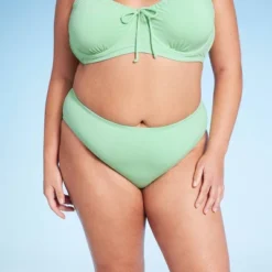 Women's Mid-Rise High Leg Cheeky Lurex Bikini Bottom - Wild Fable™ Mint Green 7 Women's Mid-Rise High Leg Cheeky Lurex Bikini Bottom - Wild Fable™ Mint Green -Wild Fable Store GUEST 531372c4 448e 4fb5 9ec8 d712a69b30f2