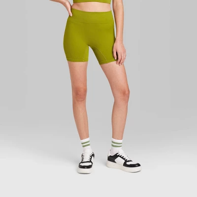 Women's High-Rise Seamless Bike Shorts - Wild Fable™ 3 Women's High-Rise Seamless Bike Shorts - Wild Fable™