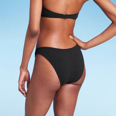 Women's Pucker Textured High Leg Cheeky Bikini Bottom - Wild Fable™ 3 Women's Pucker Textured High Leg Cheeky Bikini Bottom - Wild Fable™