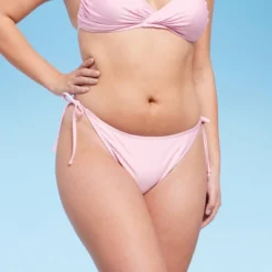 Women's Side-Tie Scoop Front High Leg Cheeky Bikini Bottom - Wild Fable™ Light Pink Lurex 15 Women's Side-Tie Scoop Front High Leg Cheeky Bikini Bottom - Wild Fable™ Light Pink Lurex -Wild Fable Store GUEST 54a8fad3 ae86 493c b244 d45ce7fea0a8