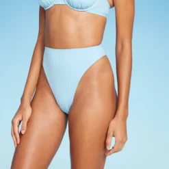 Women's Ribbed High Leg Cheeky High Waist Bikini Bottom - Wild Fable™ -Wild Fable Store GUEST 569ac96d 7688 4bed 93d2 d5e67d784a2c