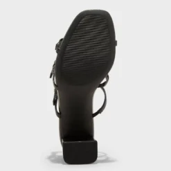 Women's Asterin Triple Buckle Heels With Memory Foam Insole - Wild Fable™ Black -Wild Fable Store GUEST 5941fe37 c7be 419f a51d f514678f433d