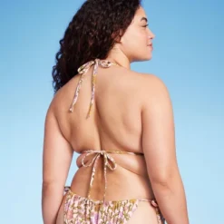 Women's Embroidered Detail Triangle Bikini Top - Wild Fable™ Multi Floral Print -Wild Fable Store GUEST 5ad655bb 7702 4cd9 9e23 9d657a4644da