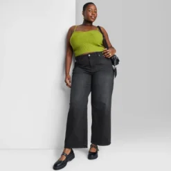 Women's Super-High Rise Wide Leg Baggy Jeans - Wild Fable™ Black Wash -Wild Fable Store GUEST 5c0eec36 b46d 4919 afb4 f439da56bd32